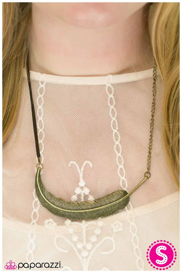 Paparazzi Jewelry Necklaces Paparazzi Necklace Airborne Brass