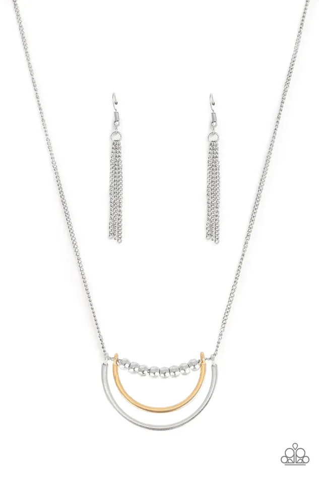 Paparazzi Jewelry Necklaces Paparazzi Necklace Artificial Arches Silver