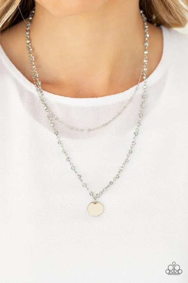 Paparazzi Jewelry Necklaces Paparazzi Necklace Dainty Demure Silver