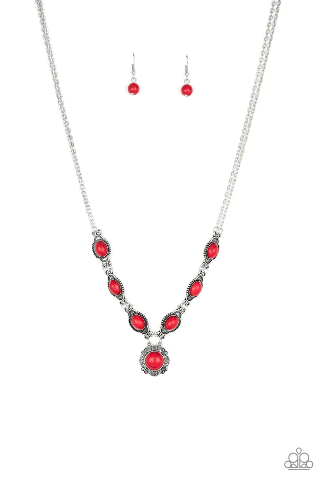 Paparazzi Jewelry Necklaces Paparazzi Necklace Desert Dreamin Red