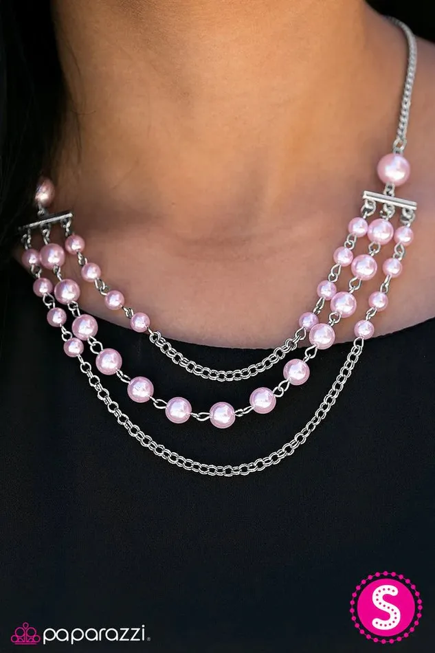 Paparazzi Jewelry Necklaces Paparazzi Necklace Dressed For Success Pink