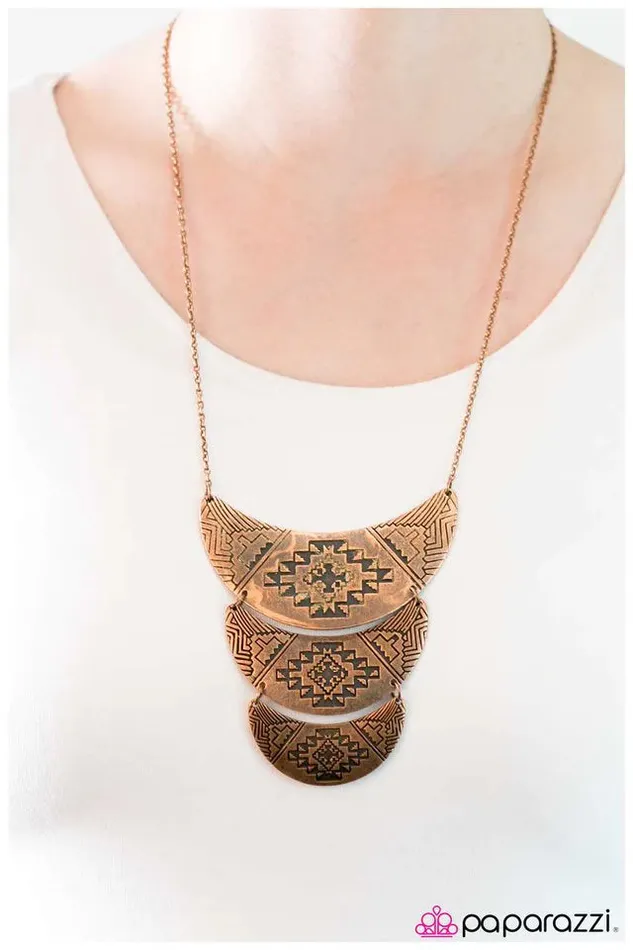Paparazzi Jewelry Necklaces Paparazzi Necklace Dust In The Wind Copper