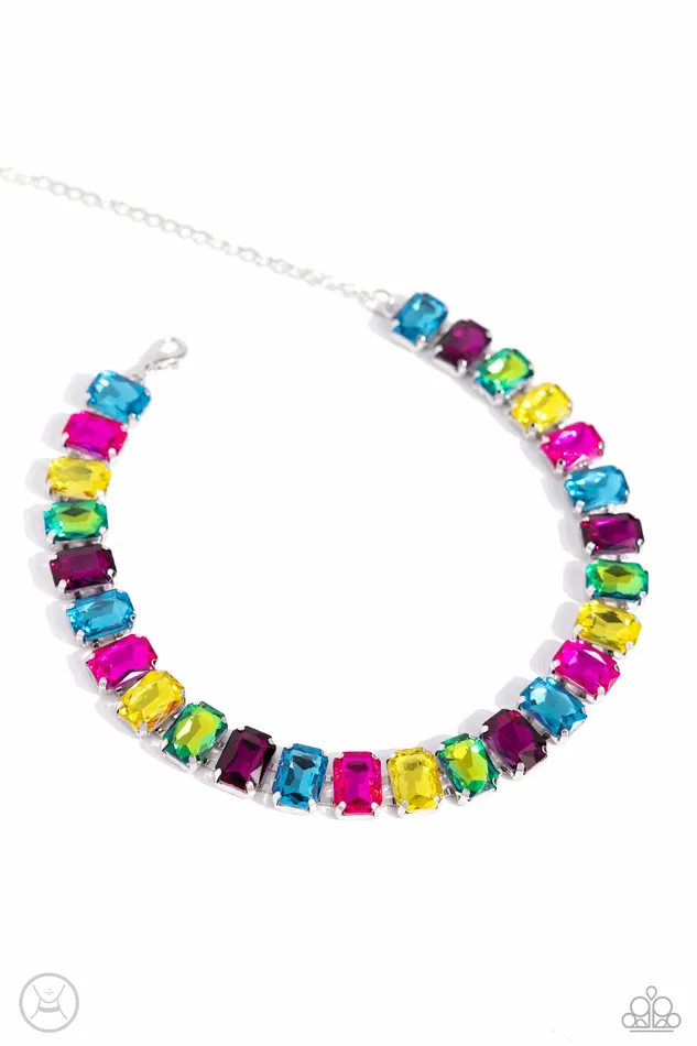 Paparazzi Jewelry Necklaces Paparazzi Necklace Ecstatic Emeralds Multi