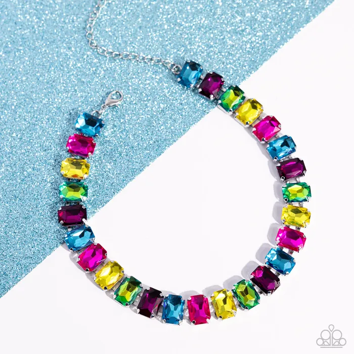 Paparazzi Jewelry Necklaces Paparazzi Necklace Ecstatic Emeralds Multi