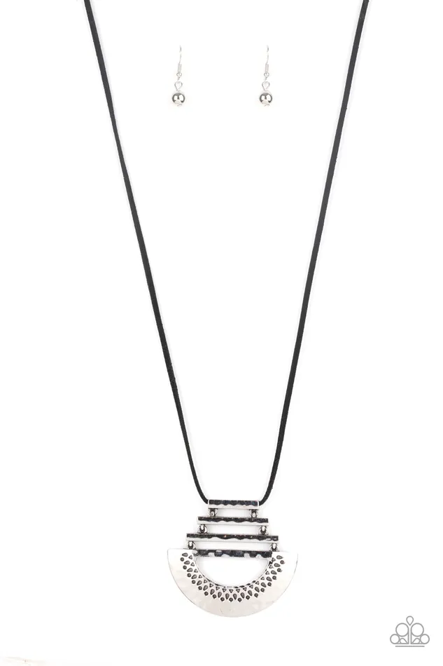 Paparazzi Jewelry Necklaces Paparazzi Necklace EMP Exclusive Rise and SHRINE Black Paparazzi Jewelry Necklaces Paparazzi Necklace EMP Exclusive Rise and SHRINE Black