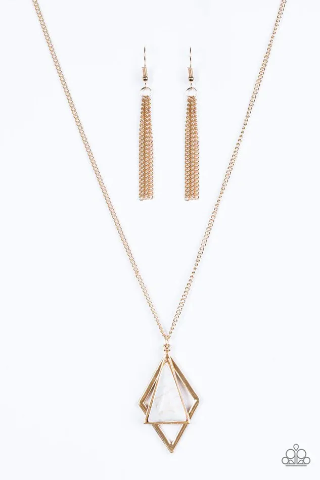 Paparazzi Jewelry Necklaces Paparazzi Necklace Fiercely IndePENDANT White