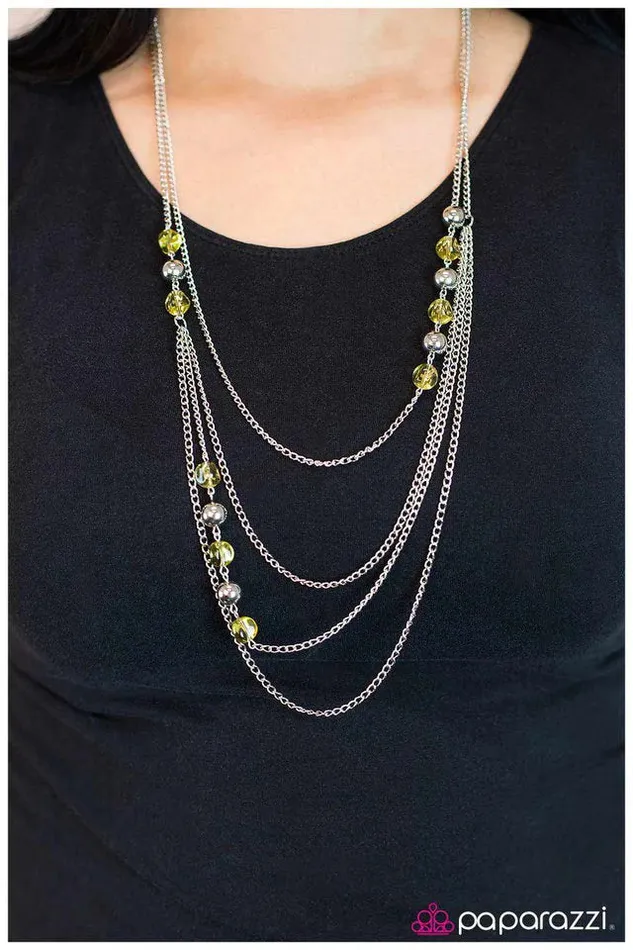 Paparazzi Jewelry Necklaces Paparazzi Necklace Fools Rush In Yellow