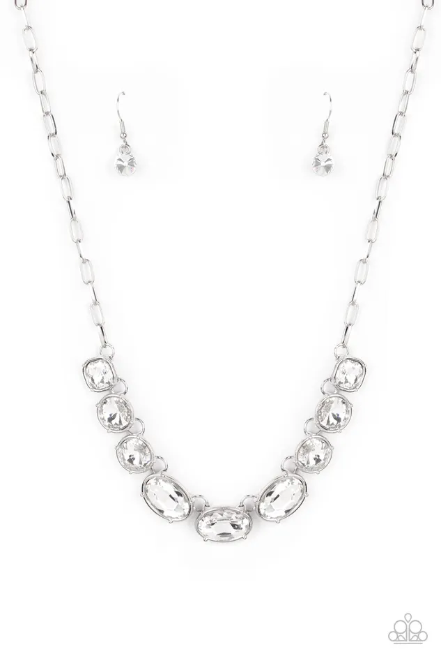 Paparazzi Jewelry Necklaces Paparazzi Necklace Gorgeously Glacial White