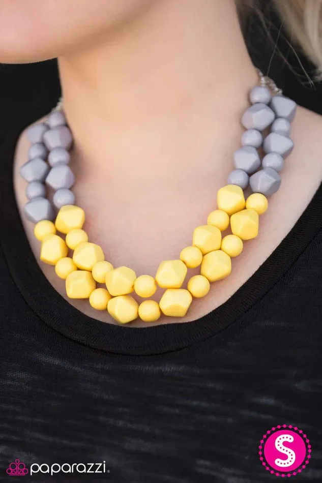 Paparazzi Jewelry Necklaces Paparazzi Necklace Here We GALAPAGOS Yellow