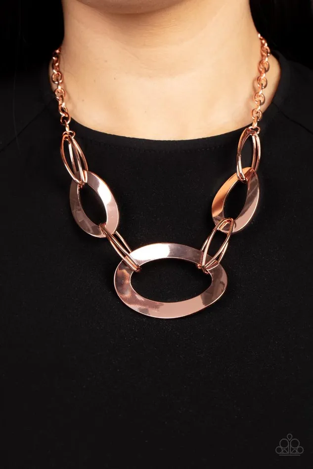 Paparazzi Jewelry Necklaces Paparazzi Necklace METALHEAD Count Copper
