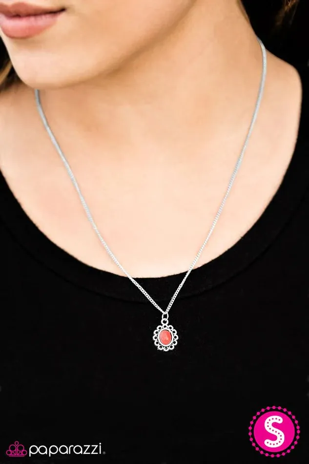 Paparazzi Jewelry Necklaces Paparazzi Necklace Modest Of Them All Orange