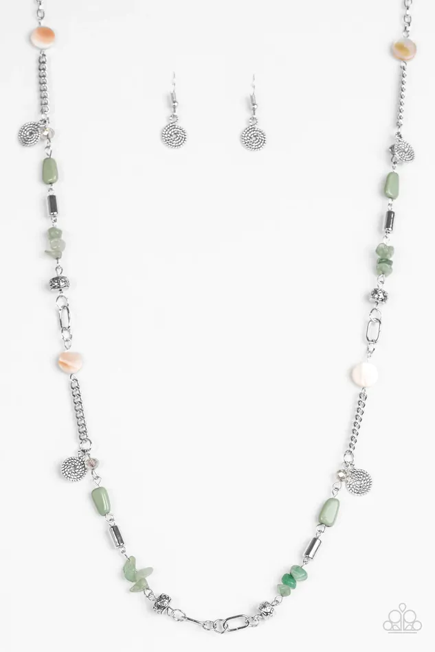 Paparazzi Jewelry Necklaces Paparazzi Necklace Ocean Bliss Green