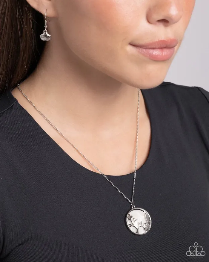 Paparazzi Jewelry Necklaces Paparazzi Necklace Opulent Ostentation White
