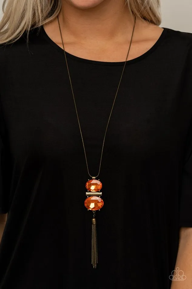 Paparazzi Jewelry Necklaces Paparazzi Necklace Runway Rival Orange