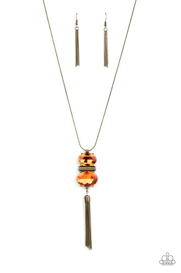 Paparazzi Jewelry Necklaces Paparazzi Necklace Runway Rival Orange Paparazzi Jewelry Necklaces Paparazzi Necklace Runway Rival Orange
