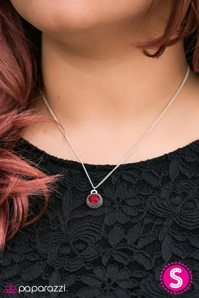 Paparazzi Jewelry Necklaces Paparazzi Necklace Spark On Red