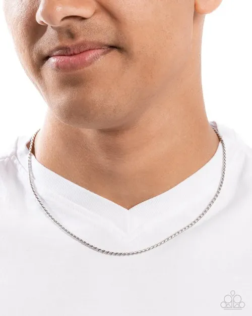 Paparazzi Jewelry Necklaces Paparazzi Necklace Stainless Solo Silver