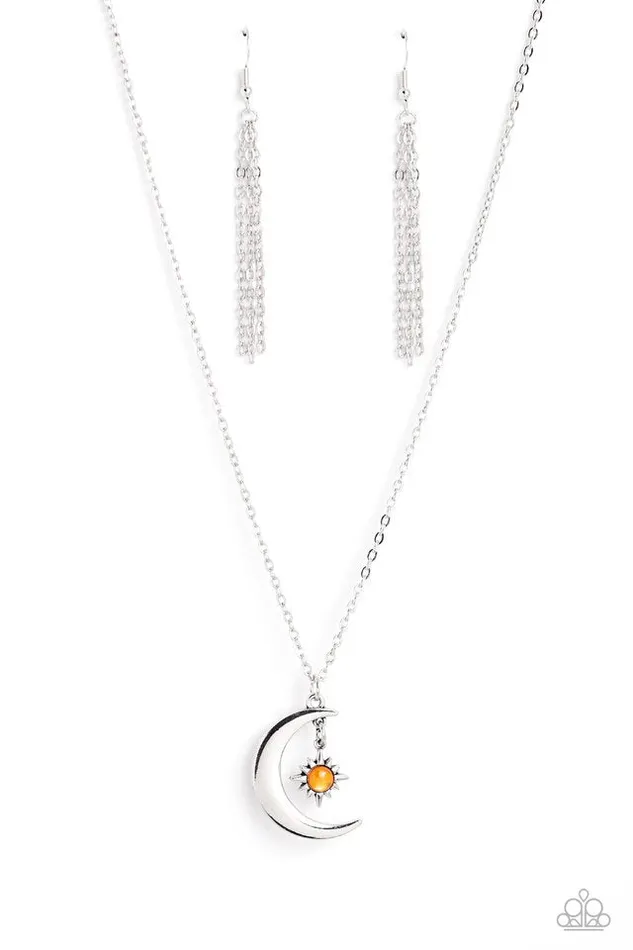 Paparazzi Jewelry Necklaces Paparazzi Necklace Stellar Sway Orange Paparazzi Jewelry Necklaces Paparazzi Necklace Stellar Sway Orange