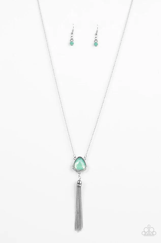 Paparazzi Jewelry Necklaces Paparazzi Necklace The Glow Show Green