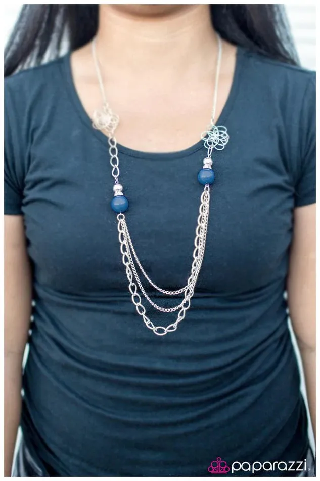 Paparazzi Jewelry Necklaces Paparazzi Necklace Truly Madly Deeply Blue