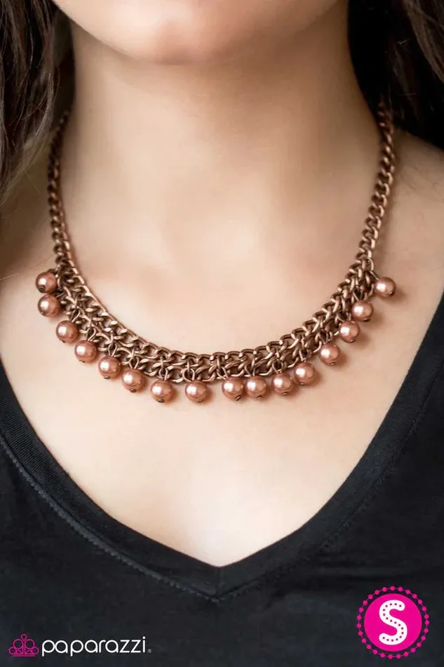 Paparazzi Jewelry Necklaces Paparazzi Necklace Unchained METALdy Copper