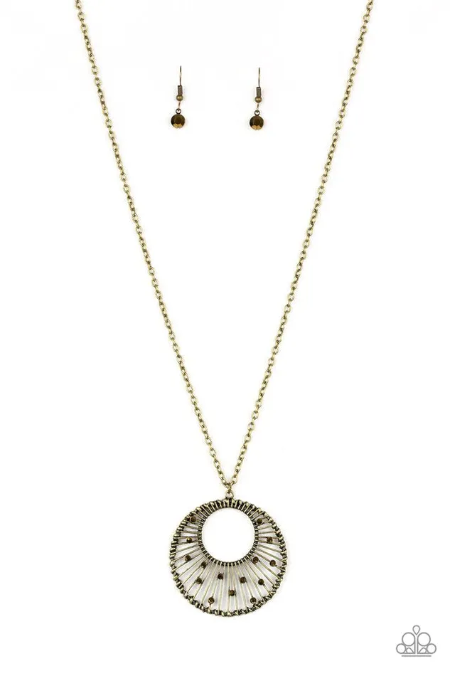 Paparazzi Jewelry Necklaces Paparazzi Necklace Urban Illumination Brass