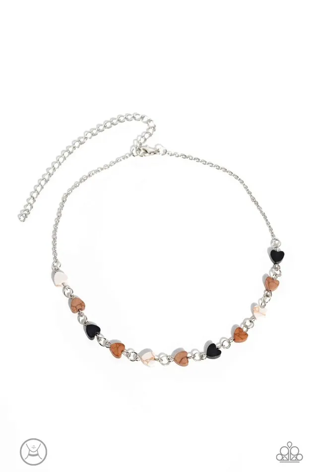 Paparazzi Jewelry Necklaces Paparazzi Necklace Wild at Heart Black Paparazzi Jewelry Necklaces Paparazzi Necklace Wild at Heart Black