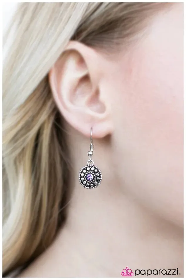Paparazzi Jewelry Paparazzi Earring A Simpler Time Purple Earrings