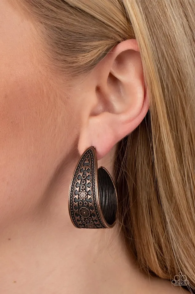 Paparazzi Jewelry Paparazzi Earring Marketplace Mixer Copper Earrings