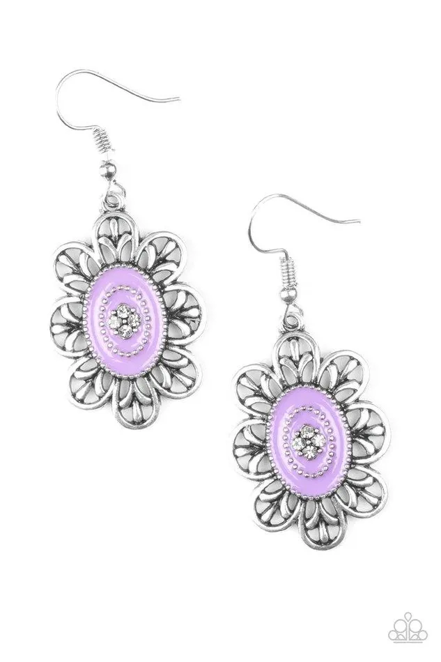 Paparazzi Jewelry Paparazzi Earring Posy Party Purple Earrings