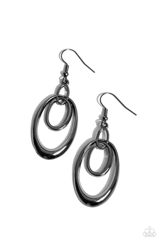 Paparazzi Jewelry Paparazzi Earring So OVALRated Black Earrings