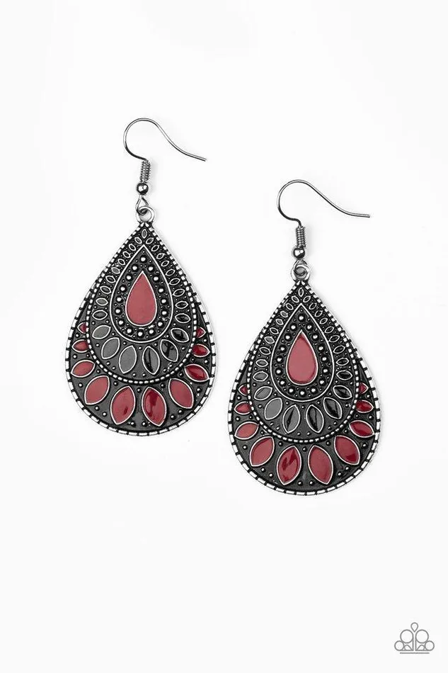 Paparazzi Jewelry Paparazzi Earring Westside Wildside Red Earrings