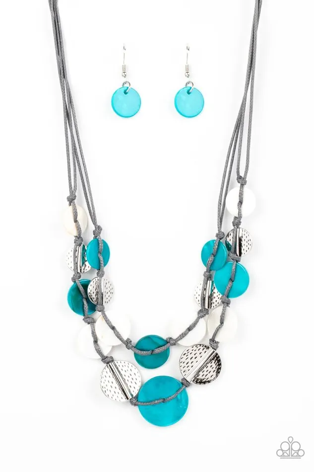 Paparazzi Jewelry Paparazzi Necklace Barefoot Beaches Blue Necklaces
