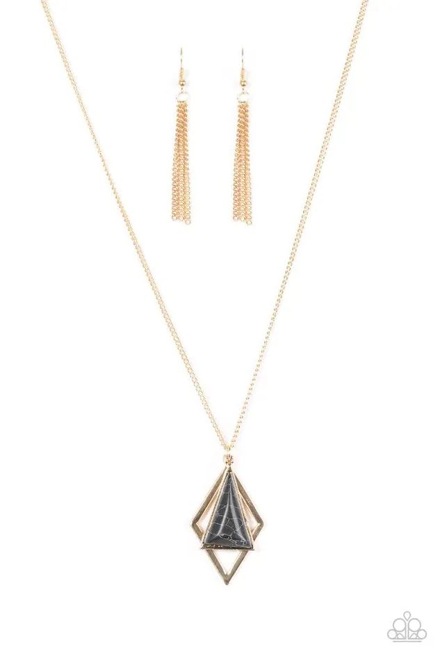 Paparazzi Jewelry Paparazzi Necklace Fiercely IndePENDANT Black Necklaces