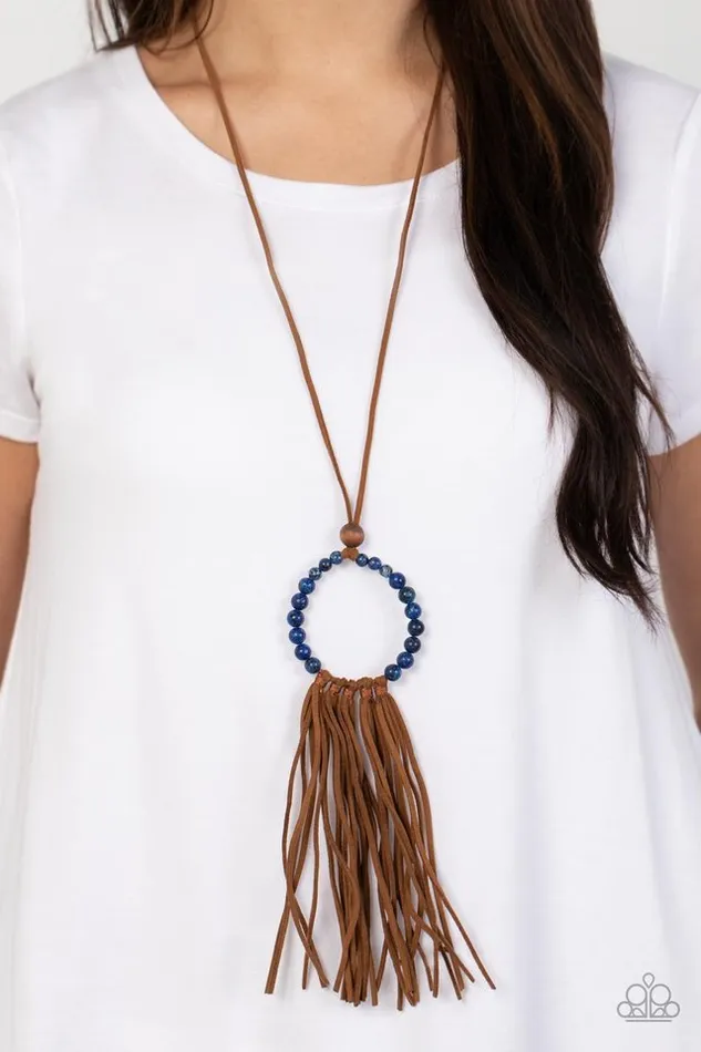 Paparazzi Jewelry Paparazzi Necklace Namaste Mama Blue Necklaces