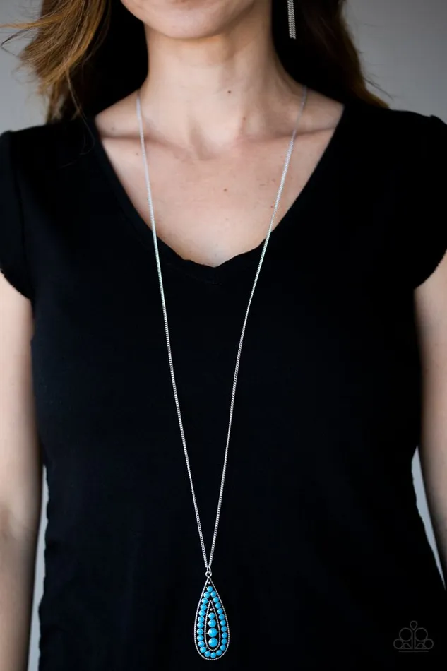 Paparazzi Jewelry Paparazzi Necklace Tiki Tease Blue Necklaces