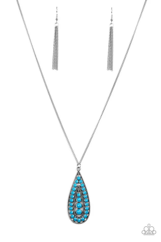 Paparazzi Jewelry Paparazzi Necklace Tiki Tease Blue Necklaces Paparazzi Jewelry Paparazzi Necklace Tiki Tease Blue Necklaces