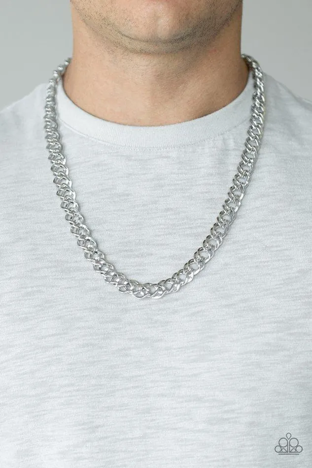 Paparazzi Jewelry Paparazzi Necklace Undefeated Silver Necklaces