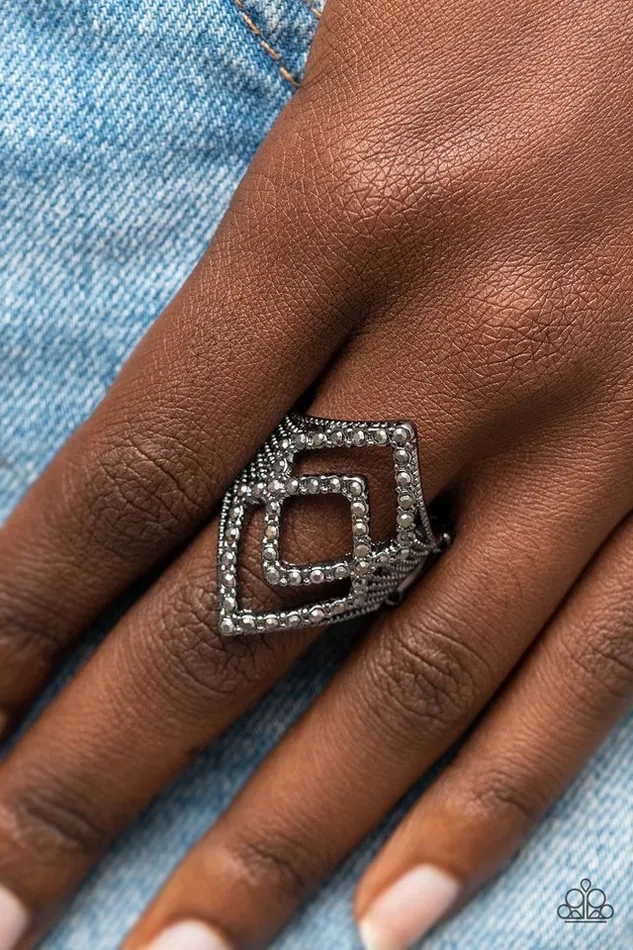 Paparazzi Jewelry Paparazzi Ring Diamond Duet Black Rings