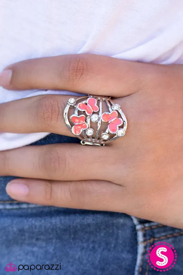 Paparazzi Jewelry Rings Paparazzi Ring Butterfly Botanical Orange