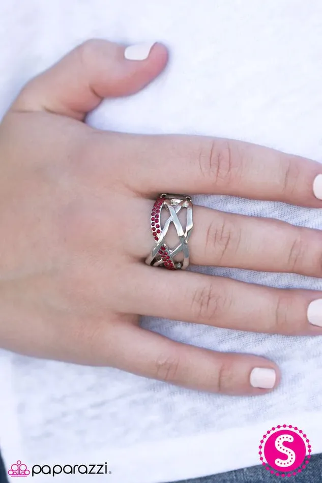 Paparazzi Jewelry Rings Paparazzi Ring Castle On The Hill Red