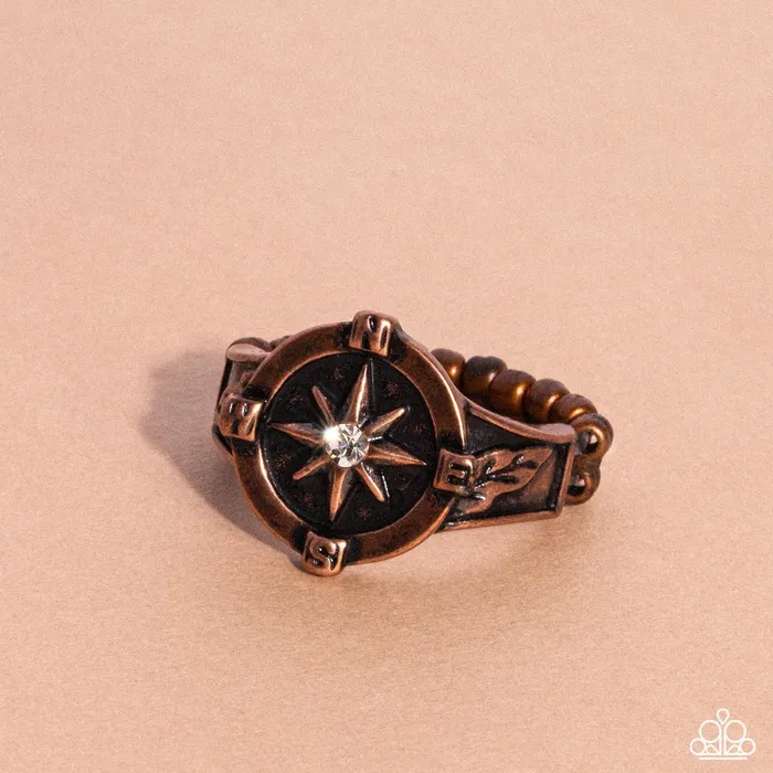 Paparazzi Jewelry Rings Paparazzi Ring Cultured Compass Copper Paparazzi Jewelry Rings Paparazzi Ring Cultured Compass Copper