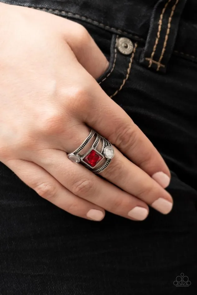 Paparazzi Jewelry Rings Paparazzi Ring Galactic Governess Red