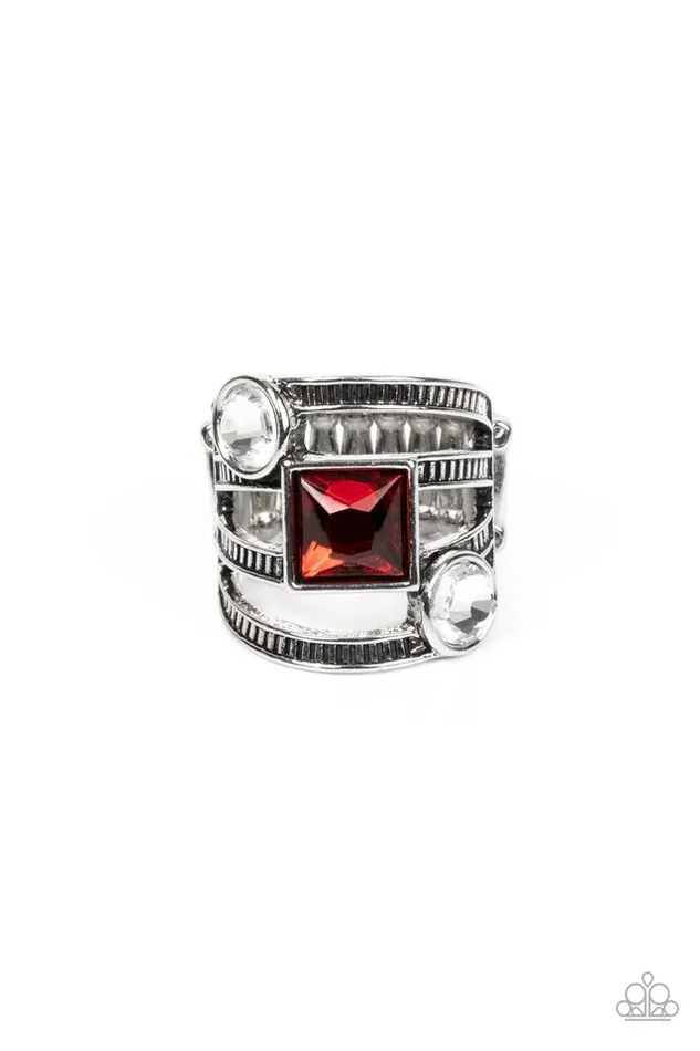 Paparazzi Jewelry Rings Paparazzi Ring Galactic Governess Red Paparazzi Jewelry Rings Paparazzi Ring Galactic Governess Red