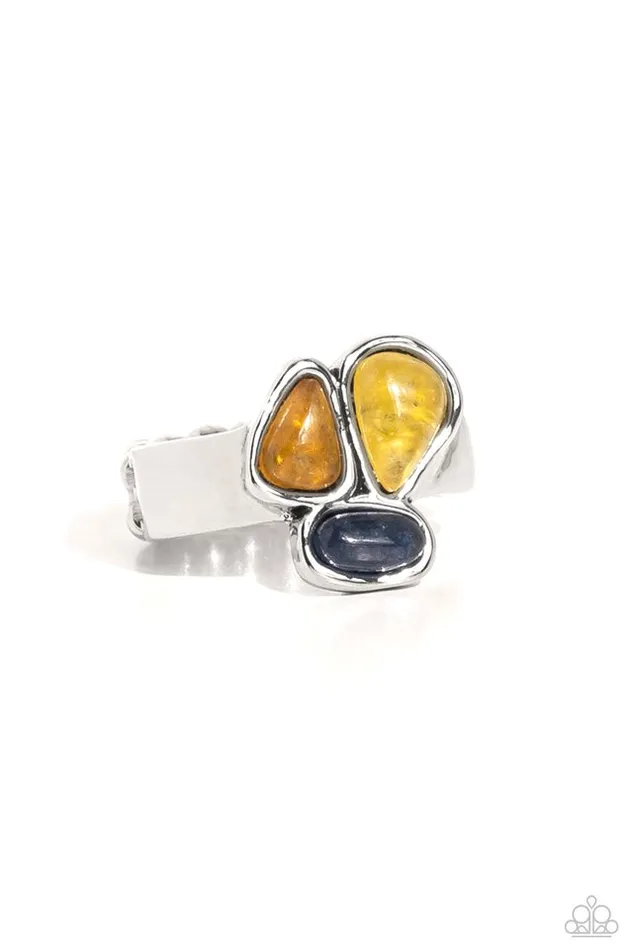 Paparazzi Jewelry Rings Paparazzi Ring Geometry Test Yellow Paparazzi Jewelry Rings Paparazzi Ring Geometry Test Yellow