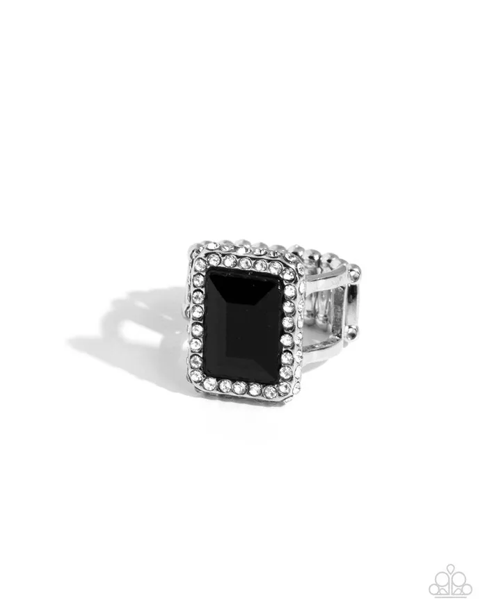 Paparazzi Jewelry Rings Paparazzi Ring Glamorously Glitzy Black Paparazzi Jewelry Rings Paparazzi Ring Glamorously Glitzy Black