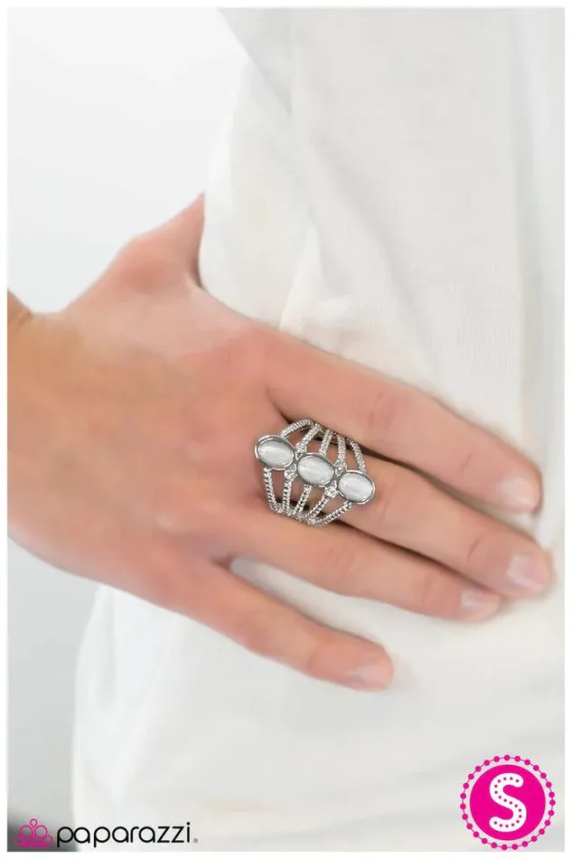 Paparazzi Jewelry Rings Paparazzi Ring Grand Slam White