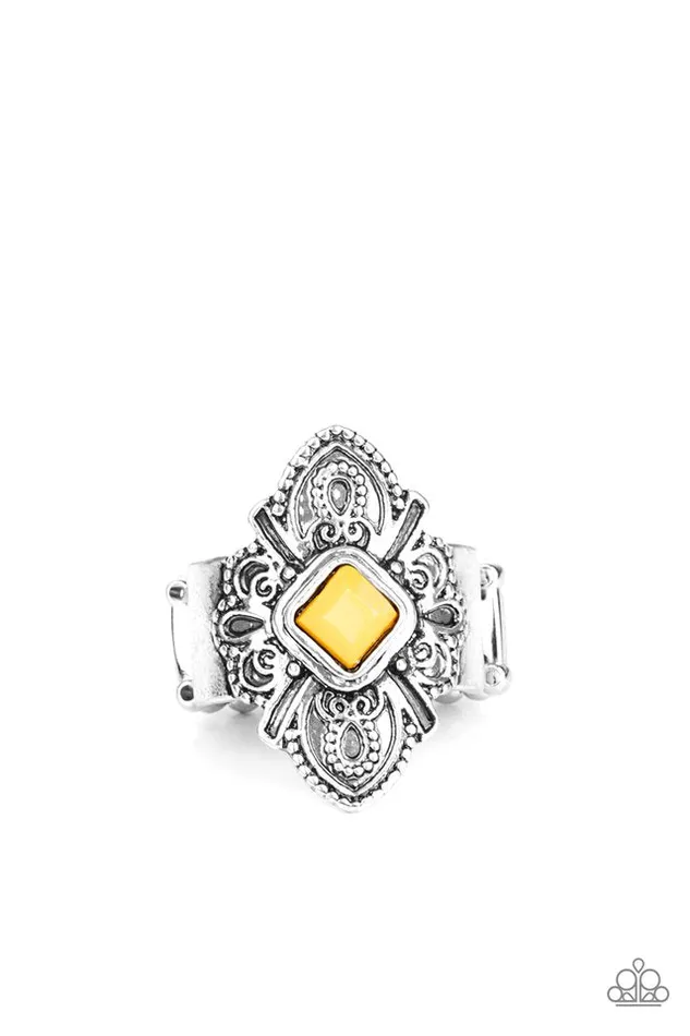 Paparazzi Jewelry Rings Paparazzi Ring Impressive TREK Record Yellow Paparazzi Jewelry Rings Paparazzi Ring Impressive TREK Record Yellow