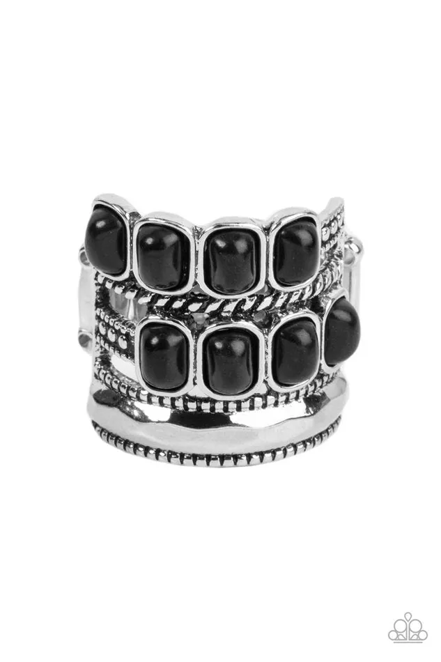 Paparazzi Jewelry Rings Paparazzi Ring Mojave Monument Black Paparazzi Jewelry Rings Paparazzi Ring Mojave Monument Black