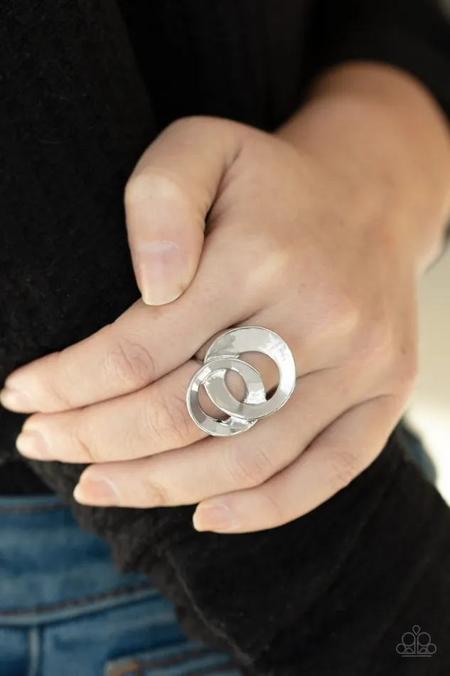Paparazzi Jewelry Rings Paparazzi Ring Pro Top Spin Silver